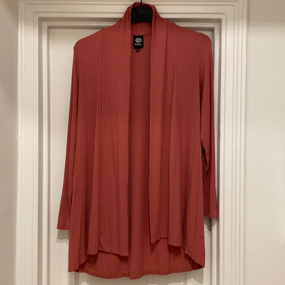 Bobeau Mauve Pink Lightweight Cardigan Size S